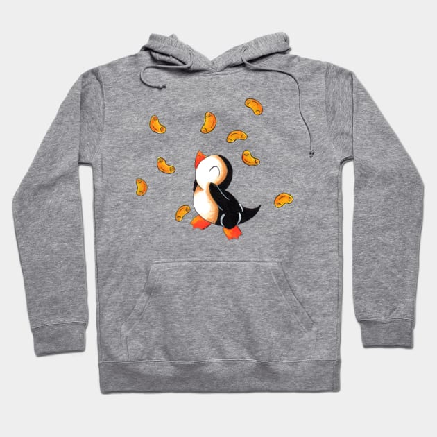 Macaroni Penguin Hoodie by KristenOKeefeArt